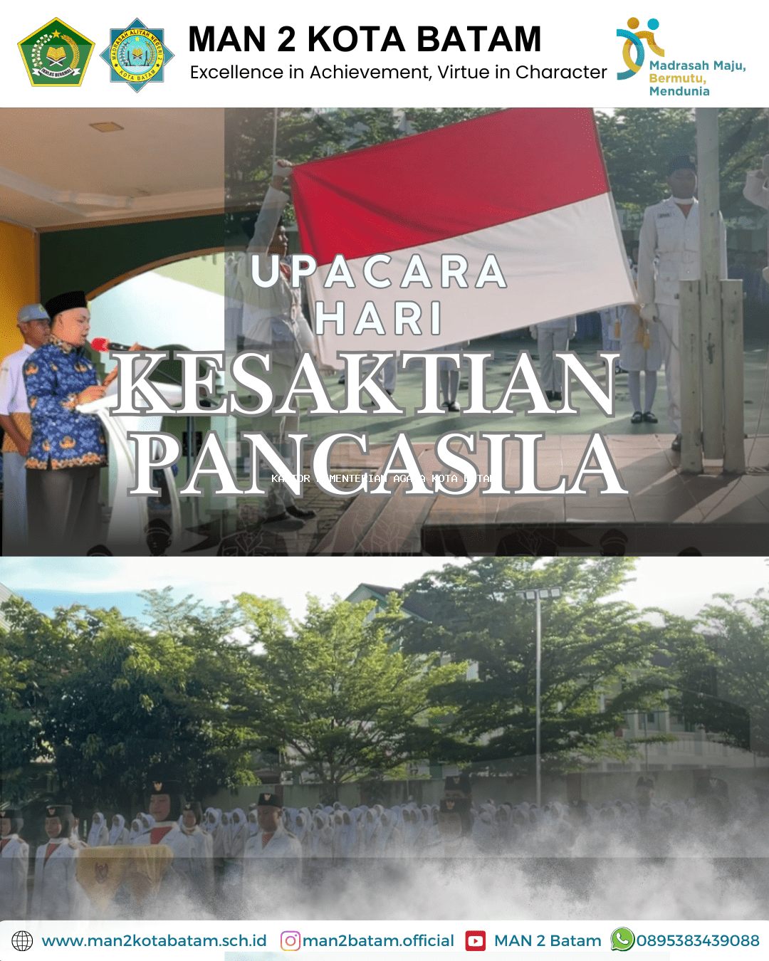 MAN 2 Kota Batam : upacara peringatan Hari Kesaktian Pancasila 1 Oktober 2025