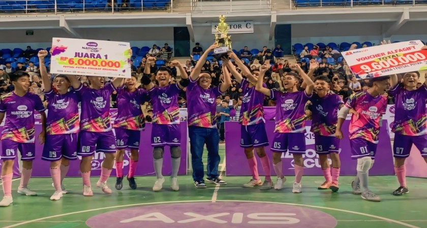 Tim Futsal MAN 2 Batam Berhasil Meraih Juara dan Mewakili Kepulauan Riau Pada Ajang Axis Nation Cup 2024 Region Batam